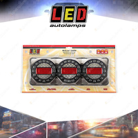 LED Autolamps Stop Tail Indicator Reverse Reflector Light Maxilamp 3 Lamps