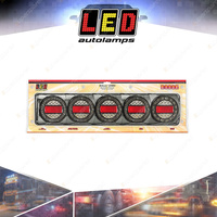 LED Autolamps Stop Tail Indicator Reverse Reflector Light Maxilamp 5 Lamps