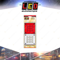 LED Autolamps Stop Tail Reverse Double Light 24 LED Lamp 12-24 Volt Blister
