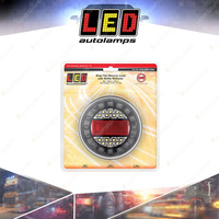 LED Autolamps Black Chrome Stop Tail Reverse Light Rectangle Reflector Light