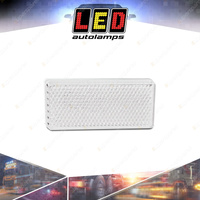 LED Autolamps White Reflex Reflector 70x30x6mm Truck Caravan Trailer Box of 100