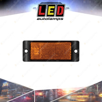 LED Autolamps Amber Reflex Reflector with Mount Bracket Truck Caravan Box of 100