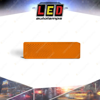 LED Autolamps Amber Reflex Reflector with 3M Tape Truck Caravan Box of 100