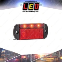 LED Autolamps Rear End Outline Marker Light With Red Reflector 3 LED Lamp Bulk