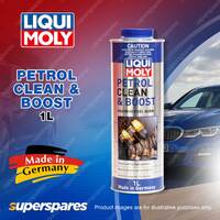 Liqui Moly Petrol Clean & Boost Fuel Additive 1L Maximises Fuel Burn