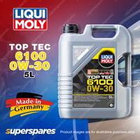 1 x Liqui Moly Top Tec 6100 0W-30 Engine Oil 5 Litre Reduce Oil Consumption