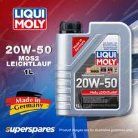 1 x Liqui Moly MoS2 Leichtlauf 20W-50 Engine Oil 1Litre Low Friction