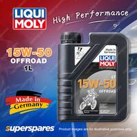 1 x Liqui Moly 15W-50 Offroad Motorbike 4 Stroke Motor Oil 1 Litre