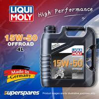 1 x Liqui Moly 15W-50 Offroad Motorbike 4 Stroke Motor Oil 4 Litre