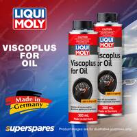 2 x Liqui Moly Viscoplus for Oil Reduce Consumption and Ensure Stabilize 300ml