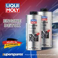 2 x Liqui Moly Engine Detox Clean & Flush Oil Highly Effective Additive 500ml