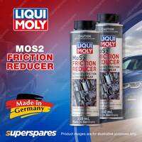 2 x Liqui Moly MoS2 Friction Reducer Additive 300ml Reduces Engine Wear