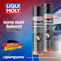 2 x Liqui Moly Rapid Rust Solvent 300ml - Infiltrates & Dissolves Rust