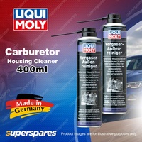 2 x Liqui Moly Carburetor Housing Cleaner 400ml Fast & Thoroughremoval of Grease