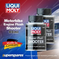 2 x Liqui Moly Motorbike Engine Flush Shooter 80ml - Oil Circuit Flush & Clean