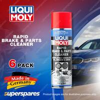 6 x Liqui Moly Rapid Brake & Parts Cleaner Acetone-Free Solvents 352g