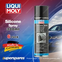 6 x Liqui Moly Silicone Spray 300ml - Eliminating Noise on Plastic Covering