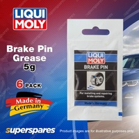 6 x Liqui Moly Brake Pin Grease 5g for Assembly & Repair of Brake Systems