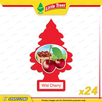 24 x Little Trees Wild Cherry Air Freshener - Car Truck Taxi Uber Home Office