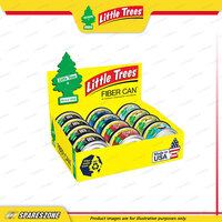 12 x Little Trees Assorted Boxed Display Fragrance Fiber Can Air Freshener