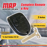 MAP Complete 2 Button Remote Shell & Key for Holden Commodore VS VZ