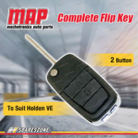 MAP Complete 2 Button Remote Shell & Flip Key for Holden Commodore VE