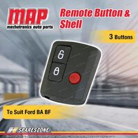 MAP 3 Button Remote Button and Shell Replacement for Ford BA BF Ute Models