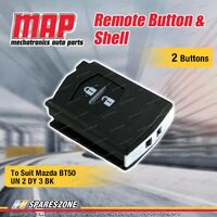 MAP 2 Button Remote Button and Shell Replacement for Mazda BT50 UN 2 DY 3 BK