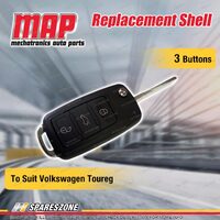 MAP 3 Button Replacement Shell Requires Key Cutting for Volkswagen Touareg