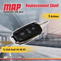 MAP 3 Button Replacement Shell Requires Key Cutting for Audi A4 A6 Q7