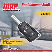 MAP 2 Button Replacement Shell No Electronics Requires Key Cutting for Toyota