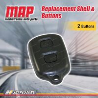 MAP 2 Button Car Remote Shell & Buttons Replacement for Toyota Various