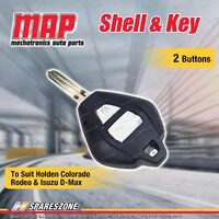 MAP 2 Button Remote Shell & Key Replacement for Holden Colorado Rodeo