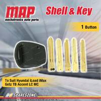MAP 1 Button Shell & Key Replacement for Hyundai iLoad iMax Getz TB Accent LC MC