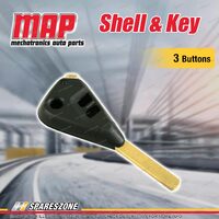MAP 3 Button Car Remote Shell & Key Replacement for Subaru Various