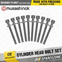 Cylinder Head Bolt Set for Nissan Navara D22 Bluebird U13 2.4L I4 16V 93-05
