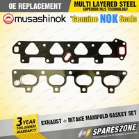 Exhaust + Intake Manifold Gasket Set for Holden Barina XC 1.4L I4 16V 2001-2005