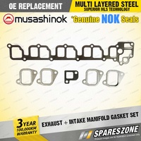 Exhaust + Intake Manifold Gasket for Holden Jackaroo U8 UBS73 3.0L I4 16V 98-04