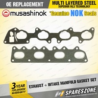 Exhaust + Intake Manifold Gasket Set for Holden Calibra YE YE 2.0L I4 16V 91-98