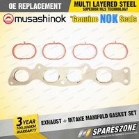 Exhaust + Intake Manifold Gasket Set for Suzuki SX4 RW420 2.0L I4 16V 2009-2014