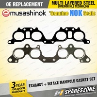 Exhaust + Intake Manifold Gasket Set for Toyota RAV4 SXA 10 11 10C Spacia I4 16V