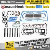VRS Cylinder Head Gasket Set + Bolts for Toyota Land Cruiser HZJ 70 73 75 78