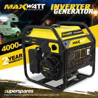 Maxwatt 4000W Inverter Generator Pure Sine Wave Petrol Open Frame Portable
