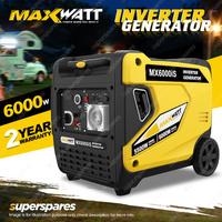 Maxwatt 6000W Inverter Generator Pure Sine Wave Digital Electric Start Portable