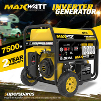 Maxwatt 9kVA 7500W Petrol Generator Electric Start with 2 Wire Auto Start