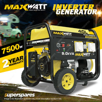 Maxwatt 9kVA 7500W Petrol Generator Electric Start 40L Large Capacity Fuel Tank