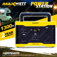 Maxwatt 1300W Rated Compact Portable Power Station for Outdoor Adventure