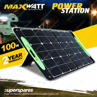Maxwatt 100W Foldable Solar Panel and Carry Bag Home Caravan Camping