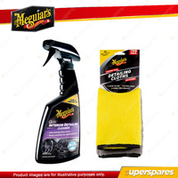 Meguiar's Quik Interior Detailer Spray 473ml + Microfibre Detailing Cloths
