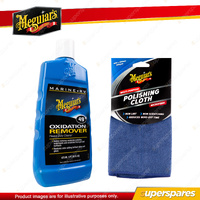 Meguiar's Heavy Duty Oxidation Remover 473ml + Microfibre Multi-Purpose Cloth